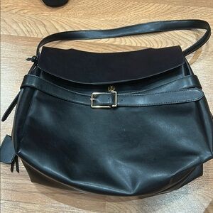 H&M Black Leather Shoulder Bag
